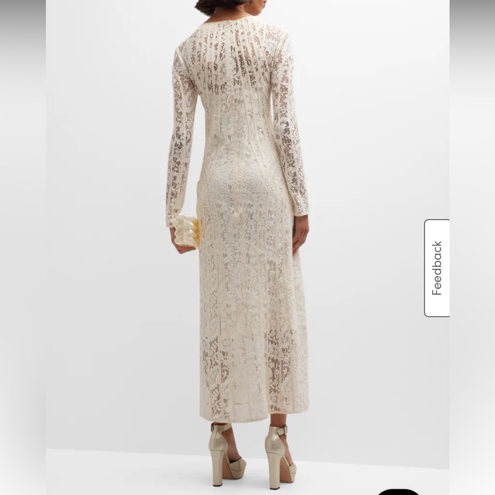 Zimmermann Devi Lace Long-Sleeve Midi Dress - Picture 6 of 8